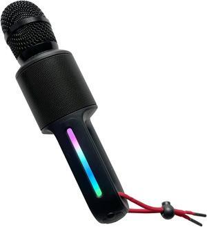 The Singing Machine SMM575 Singing Machine Move Microphone with Lighting Effects and Bluetooth, Black