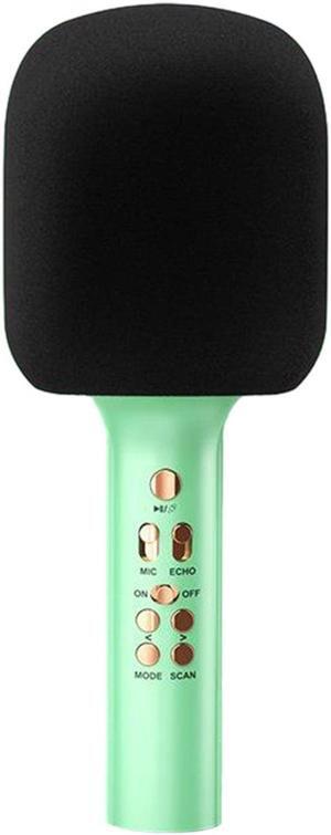 Wireless Bluetooth Condenser Microphone, Live Streaming Singing Microphone, Audio Integrated Microphone, Smartphone, Karaoke Treasure Green