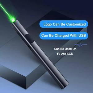 Green Laser Pointer Pen Visible Beam USB Charge Long Range Teaching Meeting Cat
