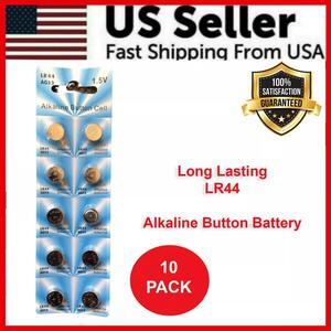 10 PACK LR44 AG13 A76 L1154 357 303 LED Button 1.5V Cell Alkaline Battery