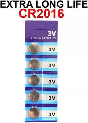5 x Fresh CR 2016 CR2016 ECR2016 BR2016 LITHIUM COIN CELL Battery Exp 2029 NEW