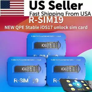 R-SIM19 NEW QPE Stable Unlock SIM Card For iPhone 15 Plus 14 13 Pro Max 12 IOS17