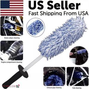 Car Alloy Wheel Cleaning Brush Tool Tire Washing Clean Soft Bristle Cleaner US
