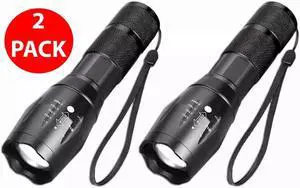 Super-Bright 90000LM LED Tactical Flashlight 5 Modes Zoomable Torch Searchlight
