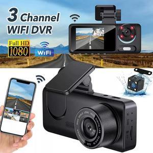 1080P WiFi Dash Cam for Car Front/Inside/Rear View Camera Video Recorde G-sensor