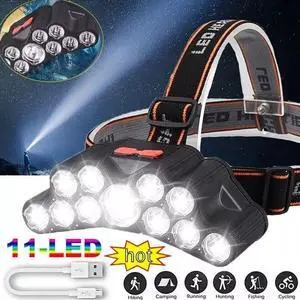 Super Bright LED Headlamp Rechargeable Headlight Head Torch Work Lamp Flashlight