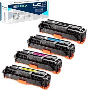 LCL Remanufactured for 305X 305A CE410X CE410A CE411A CE412A CE413A (4-Pack,Black,Cyan,Magenta,Yellow) Toner Cartridge for HP Laserjet Enterprise 300 Color M351 M375nw