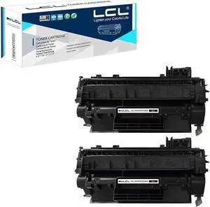 LCL Compatible for 05A CE505A CE505D (2-Pack,Black) Toner Cartridge for P2030 2035 2035n P2050