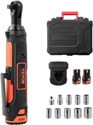 Cordless Electric Ratchet Wrench Cordless Ratchet 3/8" 12V 2 Batteries