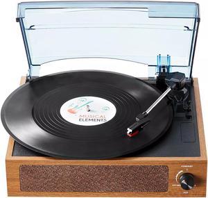 Bluetooth Vinyl Record Player 3-Speed Belt Driven Turntable 3W Speakers