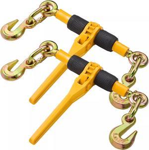 Chain Binder Ratchet Load Binder 1/4"-5/16" 2600 lbs for Tie Down 2 Pack