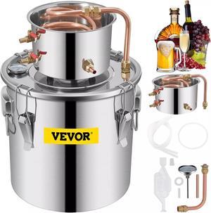 Alcohol Distiller 3 Gal / 11.4 L Stainless Steel Water Wine w/ Thermometer