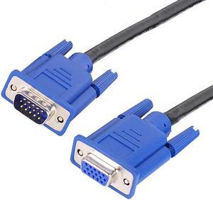 VGA Extension Cable 6Ft High Quality LCD TV Monitor Male to Female 15-pin Cord