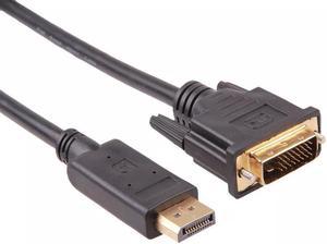 DisplayPort DP to DVI Male to Male Adapter Cable Cord Convertor 3Ft 1M New