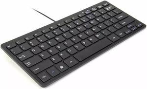 Ultra Thin Wired USB Mini PC Keyboard for PC Apple Mac Laptop Notebooks