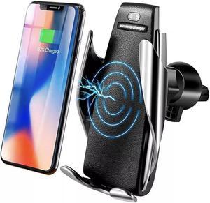 Smart Sensor Auto Open / Lock Phone Holder Qi Wireless Charger Car Holder