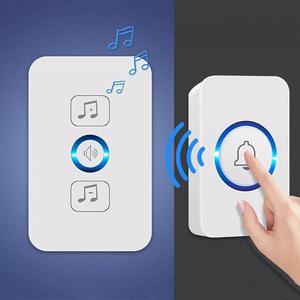 Wireless Waterproof Doorbell 1 Button 1 Receiver 150M Remote Control Door Ring