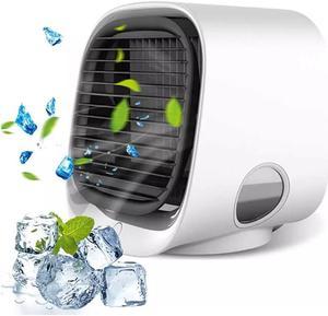 Portable Air Cooler Table Air Conditioner Fan w Icebox Humidifier USB Power