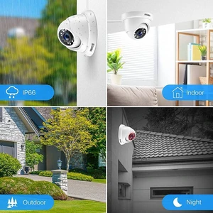 Wired 1080p White Indoor Dome TVI Security Camera Compatible for TVI DVRs Wired 1080p White Indoor Dome TVI Security Camera Compatible for TVI DVRs