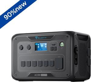 Bluetti AC300 Portable Power Station, 3000W Solar Generator for Outdoor Camping,Home Use,Emergency,Used,Certified Reconditioned