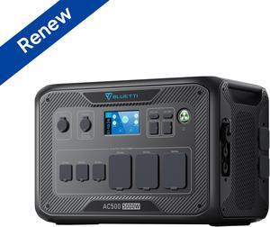 BLUETTI Power Station AC500,5000W Power Backup Solar Generator