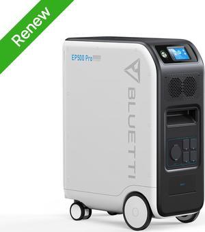 Bluetti Solar Power Station EP500Pro, 5100Wh Capacity Solar Generator,With Vacuum cleaner,2400W MPPT Solar for Home Use, Power Outage, Emergency