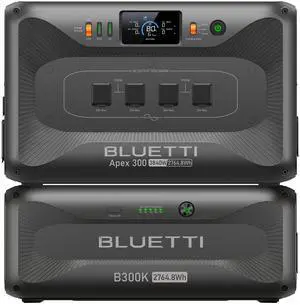 BLUETTI Apex 300 & B300K 5529Wh Solar Power Station, 3840W AC, for Home & RV Backup