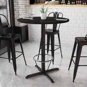 36RD Black Table-30x30 X-Base