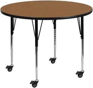 48 RND Oak Activity Table