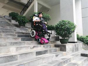 Fabio Electric Stair Climbing Wheelchair up and down Stairs Automatically Folding Chair with Competitive Price