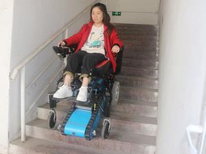 Electric Wheelchairs -Stair Electric Climber For Disabled Intelligent Automatic Motor Wheelchair -Durable Wheelchair Safe and Easy to Drive Portable Transport for Elderly Disabled
