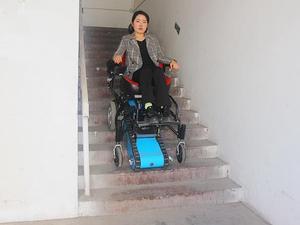 Fabio Electric Stair Climbing Wheelchair Factory Supply Powered Transport up and down Stairs Easy-folding Wheelchair