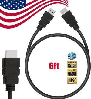 PREMIUM HDMI CABLE FOR BLURAY 3D DVD PS3 PS4 PS5 HDTV XBOX LCD HD TV 1080P BLACK 6 Feet