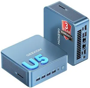 GEEKOM Mini PC IT12 MAX,Ultra 5 125U,16GB RAM,500GB SSD(Upgradeable)
High Speed LPDDR5(5600MT/s) Business Computer (Arc Graphics) 8K | WiFi 7| Dual LAN|Gaming/Engineering/Industrial(AI Boost) GEEKOM Mini PC IT12 MAX,Ultra 5 125U,16GB RAM,500GB SSD(Upgradeable)
High Speed LPDDR5(5600MT/s) Business Computer (Arc Graphics) 8K | WiFi 7| Dual LAN|Gaming/Engineering/Industrial(AI Boost)