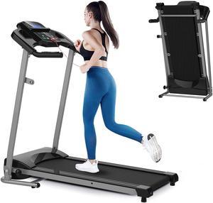 Home Foldable Treadmill with Incline, Folding Treadmill for Home Workout,  Electric Walking Treadmill Machine 15 Preset or Adjustable Programs 250 LB
