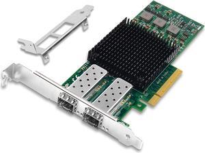 10Gb Ethernet NIC with BCM57810S Controller, 10G PCI-E Network Card Compare to Broadcom 57810S Converged Ethernet Network Adapter, Dual SFP+ Ports, PCI Express X8
