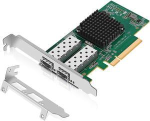 10Gb Dual LAN SFP PCI-e Network Card, Intel 82599(X520) Controller, NICGIGA 10Gbps Ethernet Adapter, 2*10Gbe SFP Port, 10G NIC Card, Support Windows/Windows Server/Linux/VMware