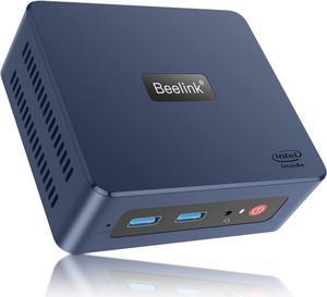 Beelink Mini S Intel 11th Gen N5095 Processor(4C/4T,4M Cache,up to 2.9GHz),Mini Computer 8GB RAM DDR4/256GB SSD,Mini PC,Win11,4K@60Hz,Gigabit Ethernet,WiFi5,BT4.0,Fan,Dual HDMI, Support Auto Power On
