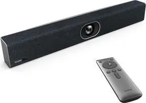 Yealink Video and Audio Conferencing System Conference Room Camera Video Bar UVC40 for Office Meeting Rooms Teams Zoom Certified 133° Super Wide Angle Lens Speaker Tracking