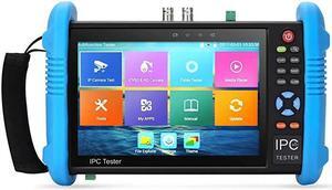 Upgraded 7 inch IPS Touch Screen H.265 4K IPC-9800 Plus IP Camera Tester CCTV CVBS Analog Tester Built in WiFi with POE/WIFI/8G TF Card/HDMI Output/RJ45 TDR/Dual Window Test/Firmware