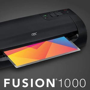 Thermal Laminator Machine, Fusion 1000L, 12 Inch, 4 Min Warm-up, 3 or 5 Mil, with 10 EZUse Laminating Pouches (1703073)