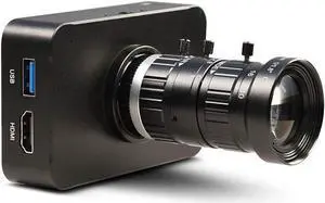 MOKOSE 4K HDMI Industry Camera C/CS-Mount Teaching Webcam with 10-50MM Telephoto Zoom Manual Lens
