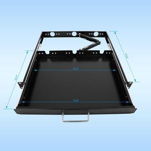 1U Rack Mount Sliding Keyboard Drawer 19" Keyboard Tray
