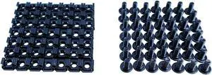 M6 12mm Nuts and Screw 100pc Screw with Cage nuts Black for server rack cabinet