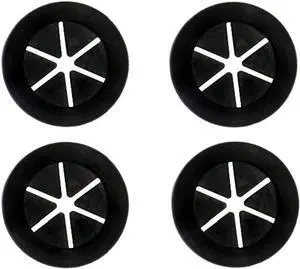 PrimoChill 1 Inch Cable/Tubing Rubber Pass Thru Grommet - 4 Pack