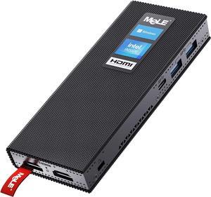 MeLE PCG02 Pro Fanless Mini PC Stick N5105 8GB/256GB Windows 11 Pro WiFi6 USB PD3.0 Micro Computer Stick Dual HDMI 4K Gigabit Ethernet BT5.2 Small PC on Business Office Industrial IOT Media Home
