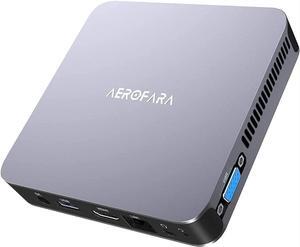 Mini PC Aero 2 Pro Desktop Computers with Intel 11th Celeron N5105 Processor 8GB RAM 256GB SSD,4K UHD Graphics,USB3.0, HDMI Support W11 Pro