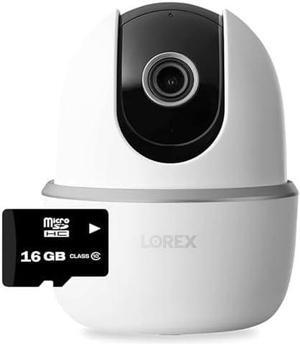 Smart Indoor Pan/Tilt Wi-Fi Security Camera with Person Detection, Two-Way Audio, and Smart Home Voice Control (2K Indoor)