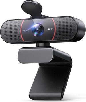 C960 4K Webcam for PC, 4K UHD Sony Sensor, TOF Auto Focus, Dual AI Noise-Cancelling Mics, Auto Light Correction, 66° FOV, Plug&Play Webcam w/Privacy Cover, Works w/Zoom/Teams/Skype/Google Meet
