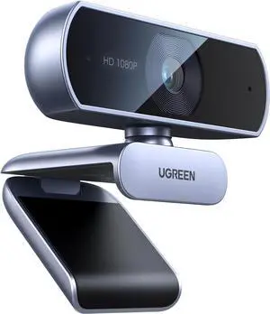1080P Webcam with Microphone, Full HD USB Web Camera, Adjustable FOV, Noise-Canceling, Plug and Play, Auto Light Correction, Video Webcam for Streaming/Conferencing, Zoom/Skype/YouTube, Desktop